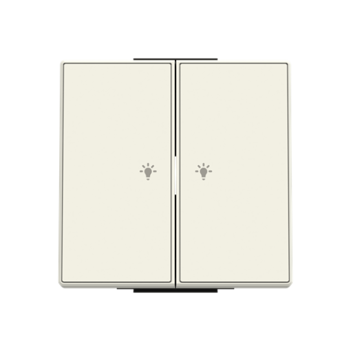 Rocker Symbol "light" for Switchpush button Two-part button White - Sky Niessen