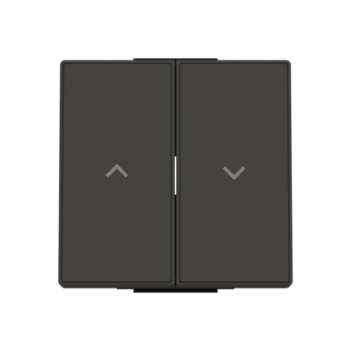 Rocker Symbol "arrows" for Venetian blind Two-part button Black - Sky Niessen