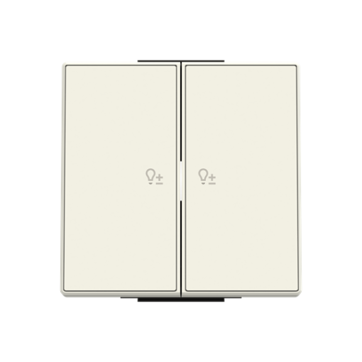Rocker Symbol "light" for Dimmer Two-part button White - Sky Niessen