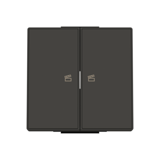 Rocker for Switchpush button Two-part button Black - Sky Niessen