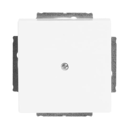 Cover plate Blind cap 1-gang with Mounting plate studio white - Platform 63