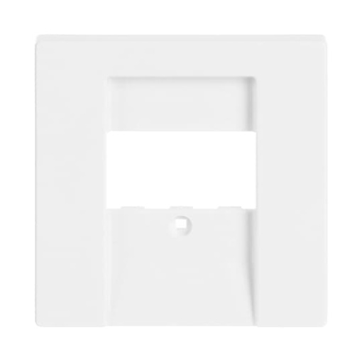 Cover plate TAE, UAETAE, USBVGAHDMIloudspeakercharging 1 gang studio white - Platform 63
