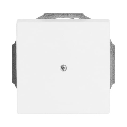 Cover plate Cable outlet 1-gang with Mounting plate studio white matt - Platform 63