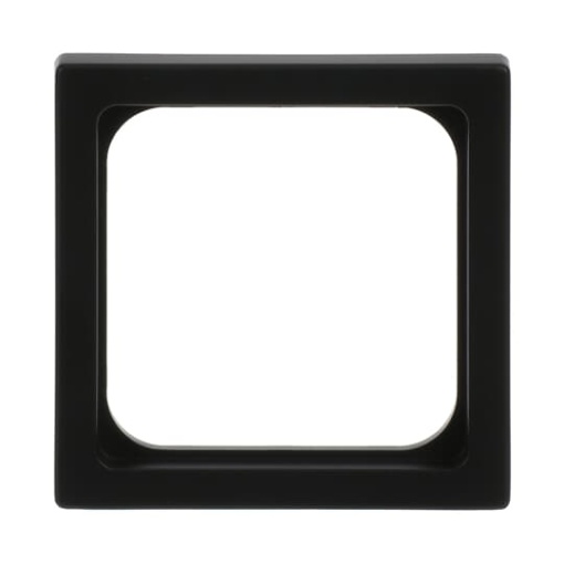 Cover plate 50x50 mm Telecommunication inserts black matt - Platform 63