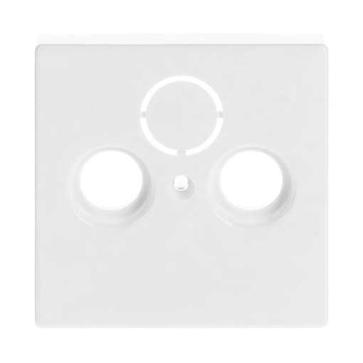 Cover plate TV  Radio  SAT 3 gang studio white - Platform 63