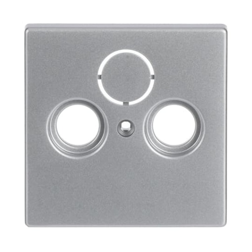 Cover plate SAT 3 gang aluminium silver - Platform 63