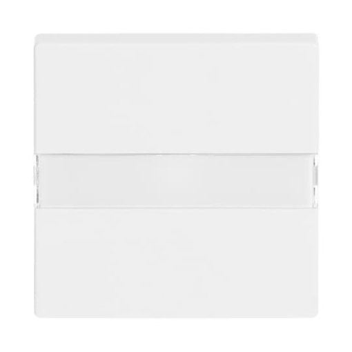 Rocker with labelling field for Switchpush button, Single rocker studio white - Platform 63