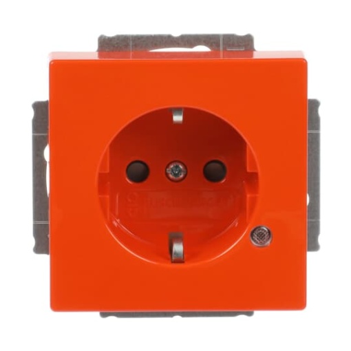 SCHUKO socket insert Safety Shutter with LED Control light Green orange - Platform 63