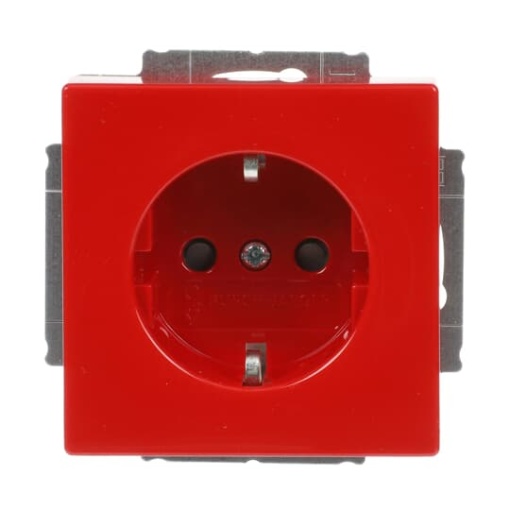 SCHUKO socket insert Safety Shutter red - Platform 63