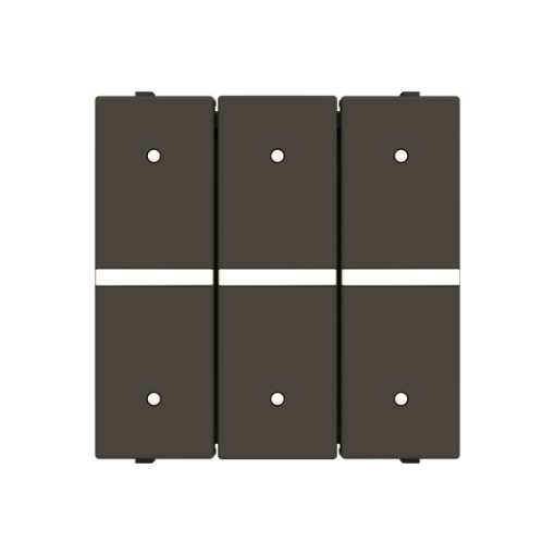 Insertcover Without imprint Microswitch 1 rocker Anthracite - Zenit