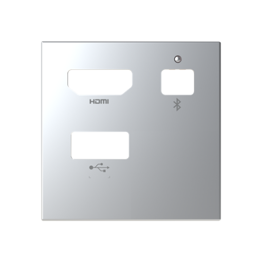 Cover plate Usb Central cover plate Silver - Zenit