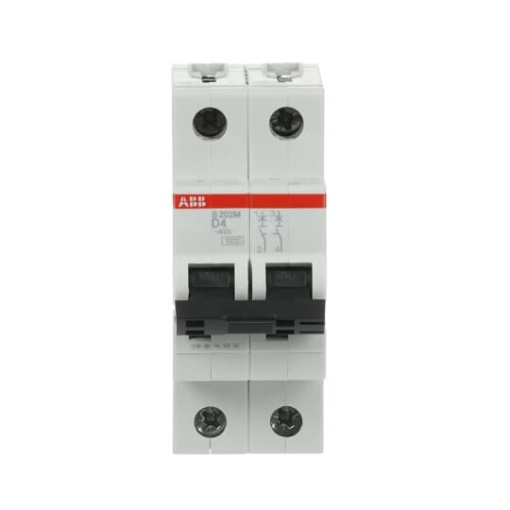 Miniature Circuit Breaker - S200M - 2P - 4 A - D - AC 10 kA