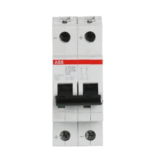 Miniature Circuit Breaker - S200MUC - 2P - 0.75 A - K - AC 10 kA