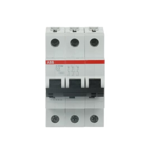 Miniature Circuit Breaker - S200M - 3P - 3 A - D - AC 10 kA