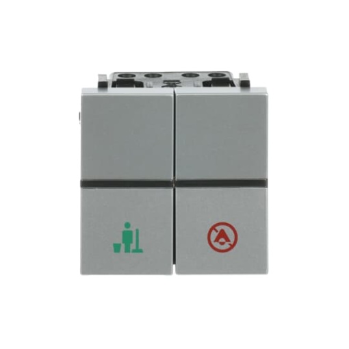 DNDMUR room with LED exchangeable 2 rocker Silver - Zenit