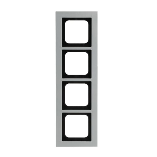 Cover frame 4-gang titanium - Busch-axcent pur