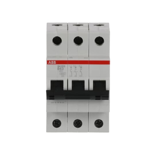 Miniature Circuit Breaker - SH200 - 3P - 63 A - B - AC 6 kA
