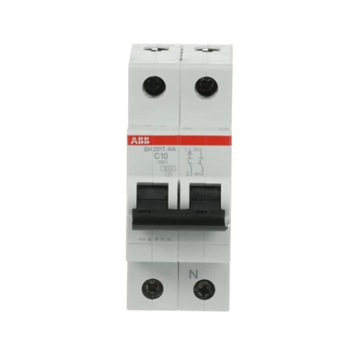 Miniature Circuit Breaker - SH200T - 1PN - 10 A - C - AC 3 kA
