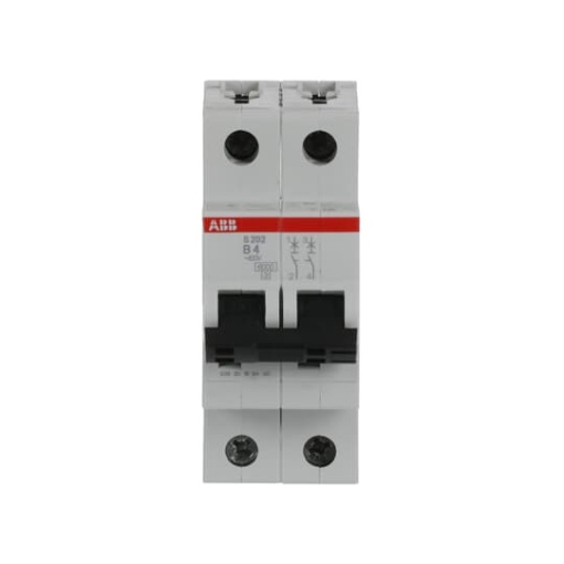 Miniature Circuit Breaker - S200 - 2P - 4 A - B - 400 V AC 6 kA