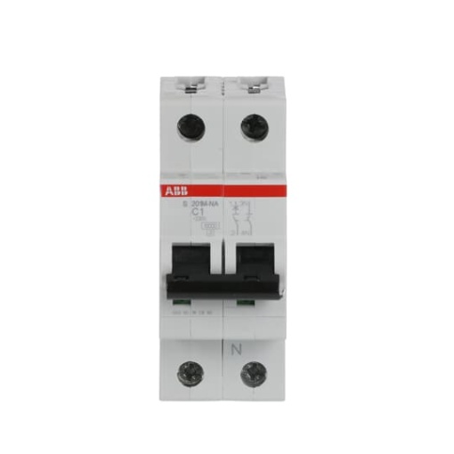 Miniature Circuit Breaker - S200M - 1PN - 1 A - C - AC 10 kA
