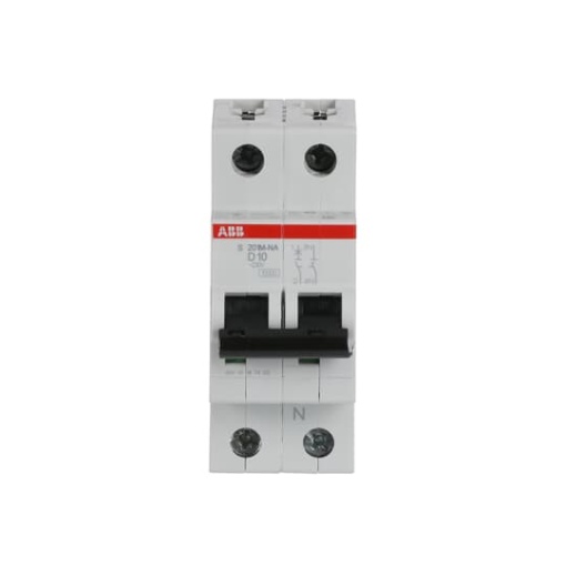 Miniature Circuit Breaker - S200M - 1PN - 10 A - D - AC 10 kA