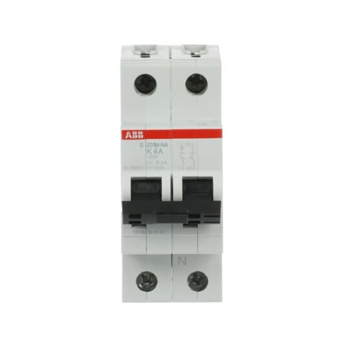 Miniature Circuit Breaker - S200M - 1PN - 4 A - K - AC 10 kA
