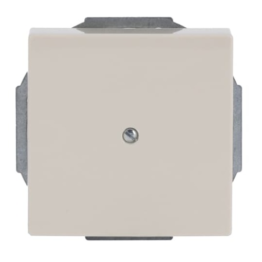 Cover plate Cable outlet 1-gang with Mounting plate ivory white - Platform 63