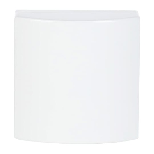 Cover plate 50x50 mm with Hinged Lid Telecommunication inserts studio white - Platform 63
