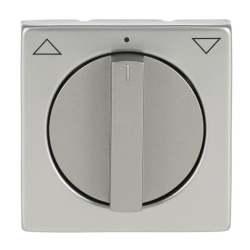 Cover plate with legend Symbol "arrows" for Venetian blind, Turn button stainless steel - Pure Stainless Steel