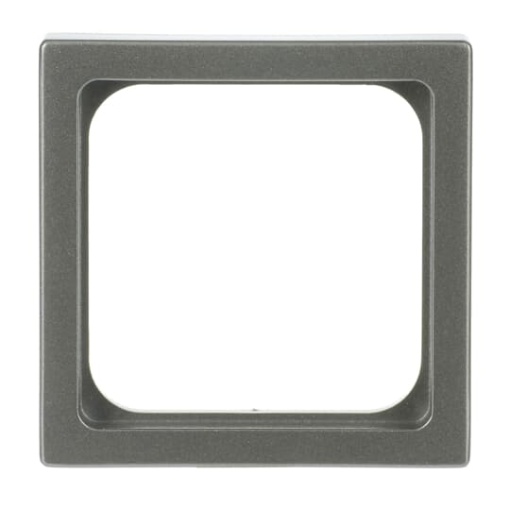 Cover plate Telecommunication inserts 50 x 50 mm grey metallic - Platform 63