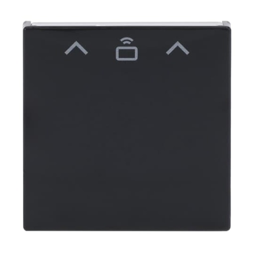 Cover plate with legend Card, Symbol "arrows" for Card switch RFID Hotel card anthracite - Platform 63