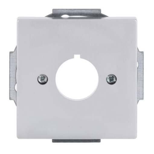 Cover plate Pilot devices Ø 22,5 mm 1 gang aluminium silver - Platform 63