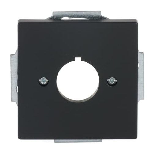Cover plate Pilot devices Ø 22,5 mm 1 gang black matt - Platform 63