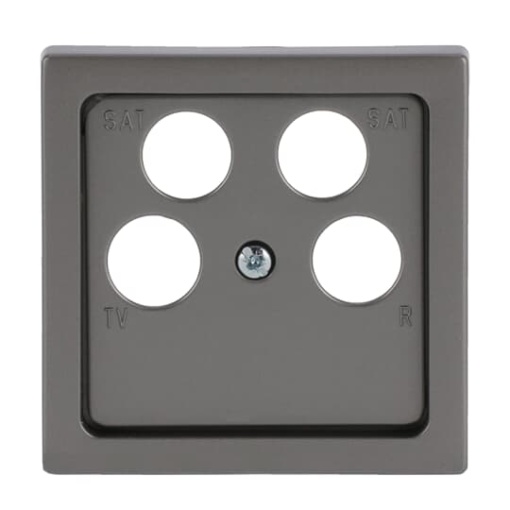 Cover plate SAT 4 gang stainless steel - Pure Stainless Steel