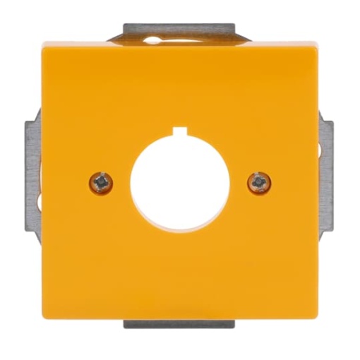 Cover plate Pilot devices Ø 22,5 mm 1 gang yellow - Platform 63