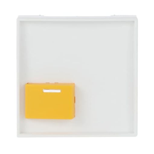 Cover plate Reset 1 gang Yellow studio white - Platform 63