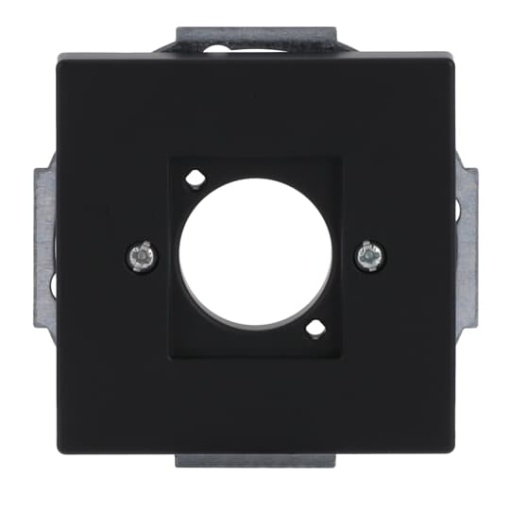 Cover plate XLR 1 gang black matt - Platform 63