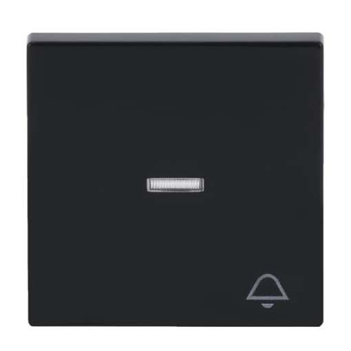 Rocker with legend Symbol "bell" with Small Transparent Calotte for Switchpush button, Single rocker anthracite - Platform 63