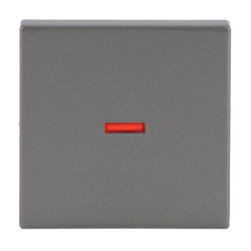 Rocker for Switchpush button, Single rocker grey metallic - Platform 63