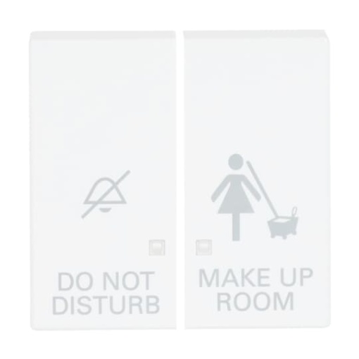 Rocker with legend DND, MUR for Switchpush button Two-part rocker studio white - Platform 63