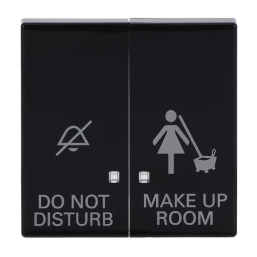 Rocker with legend DND, MUR for Switchpush button Two-part rocker anthracite - Platform 63