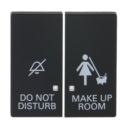 Rocker with legend DND, MUR for Switchpush button Two-part rocker black matt - Platform 63