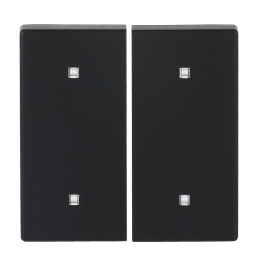 Rocker for Electronic push button Two-part rocker black matt - Platform 63