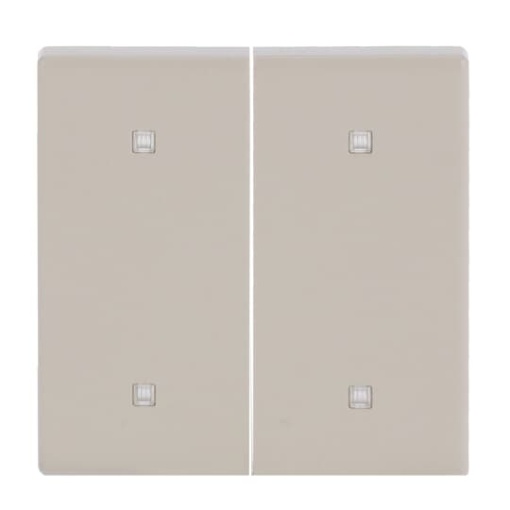 Rocker for Electronic push button Two-part rocker ivory white - Platform 63