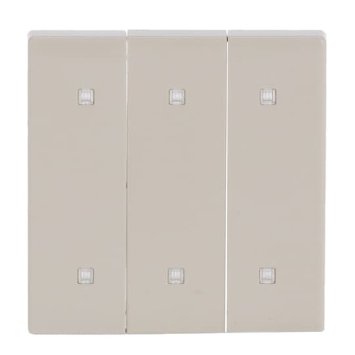 Rocker for Electronic push button Three-part rocker ivory white - Platform 63