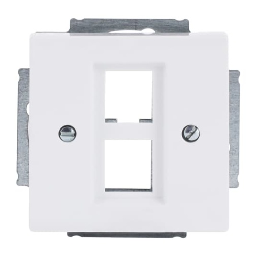 Cover plate Modular Jack 2 gang studio white - Platform 63