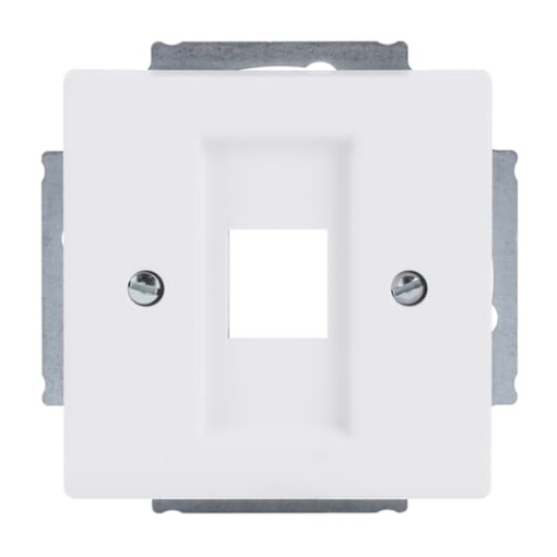 Cover plate Modular Jack 1 gang studio white matt - Platform 63
