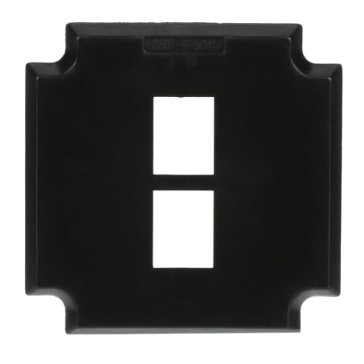 Socket Fixing Plate for Modular Jack 2 gang anthracite