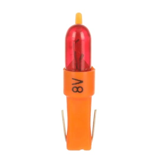 Illumination set Switchpush button Red Incandescent lamp 8 V orange