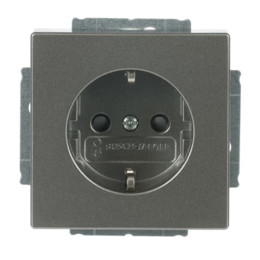 Equipotential socket insert aluminium silver - Platform 63